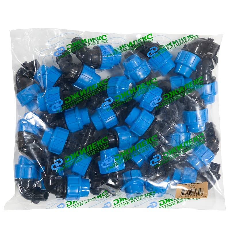 Отвод с наружной трубной резьбой Джилекс 20х1/2" П, арт. 9270