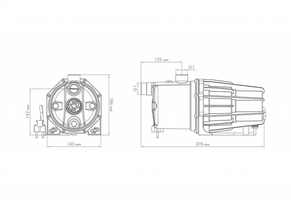 Поверхностный насос Джилекс ДЖАМБО ПРО 60/35 Н, арт. 3103