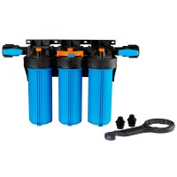 Корпус для картриджных фильтров Джилекс 1 М Т3 трехступенчатый с тыльным/торцевым подключением, арт. 9096