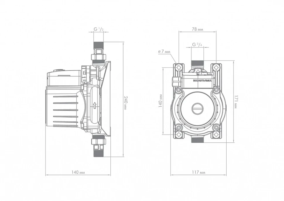 Поверхностный насос-автомат Джилекс «КОМФОРТ ПРО» 30/12, арт. 4006