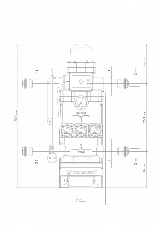 Поверхностный насос-автомат Джилекс «КОМФОРТ ПРО» 80/40, арт. 4004