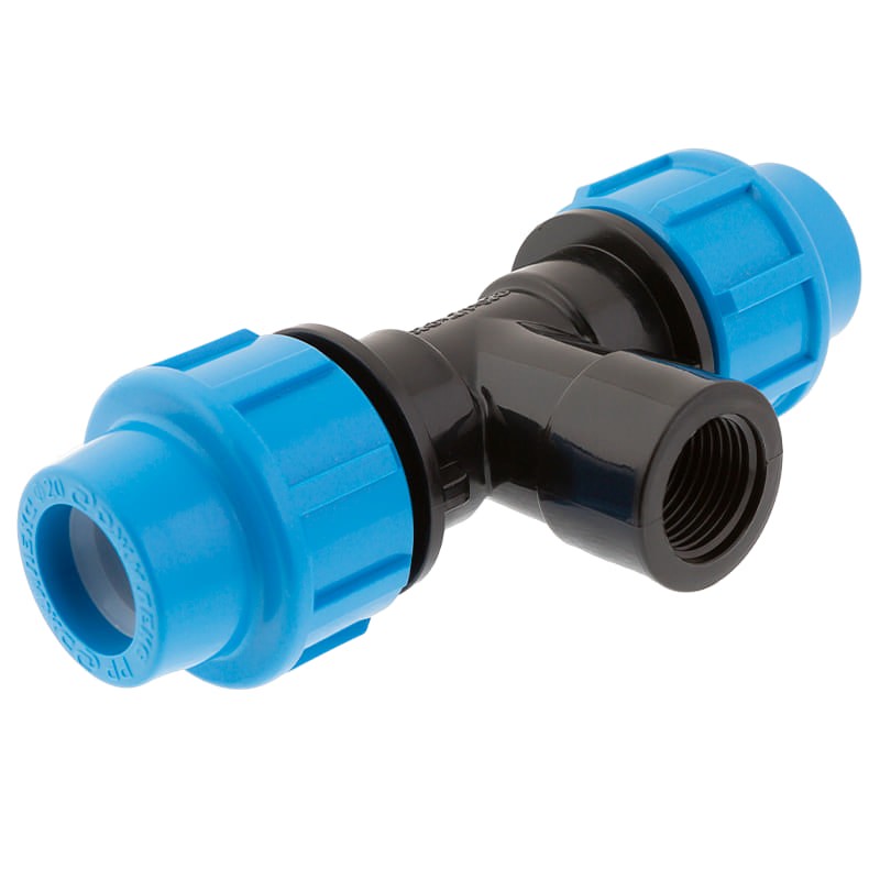 Тройник с внутренней трубной резьбой Джилекс 20х1/2" Мх20, арт. 9420