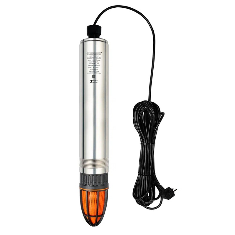 Погружной скважинный насос Джилекс ВОДОМЕТ 55/35 ок с обратным клапаном, арт. 5535