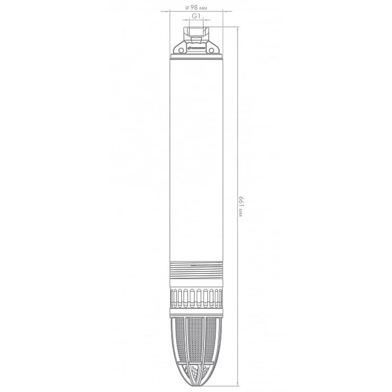 Погружной скважинный насос Джилекс ВОДОМЕТ 55/35 ок с обратным клапаном, арт. 5535
