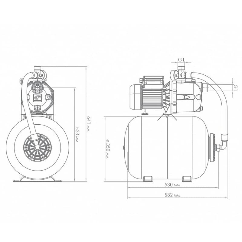 Поверхностный насос-автомат Джилекс ДЖАМБО 70/50 П-50 (2.0), арт. 3026