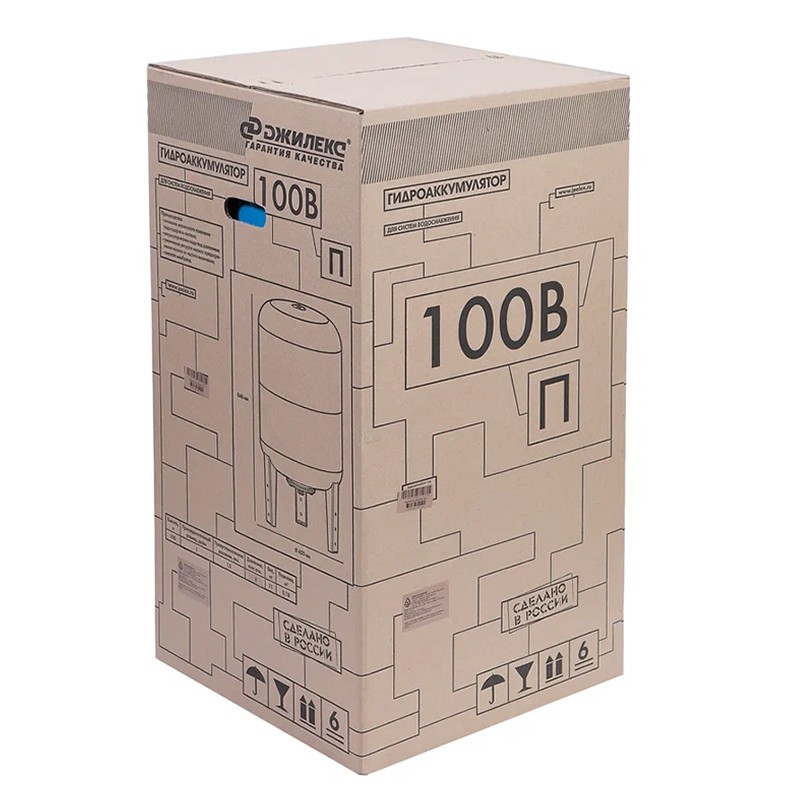 Гидроаккумулятор Джилекс ВПк 100  вертикальный с комбинированным фланцем, арт. 7106