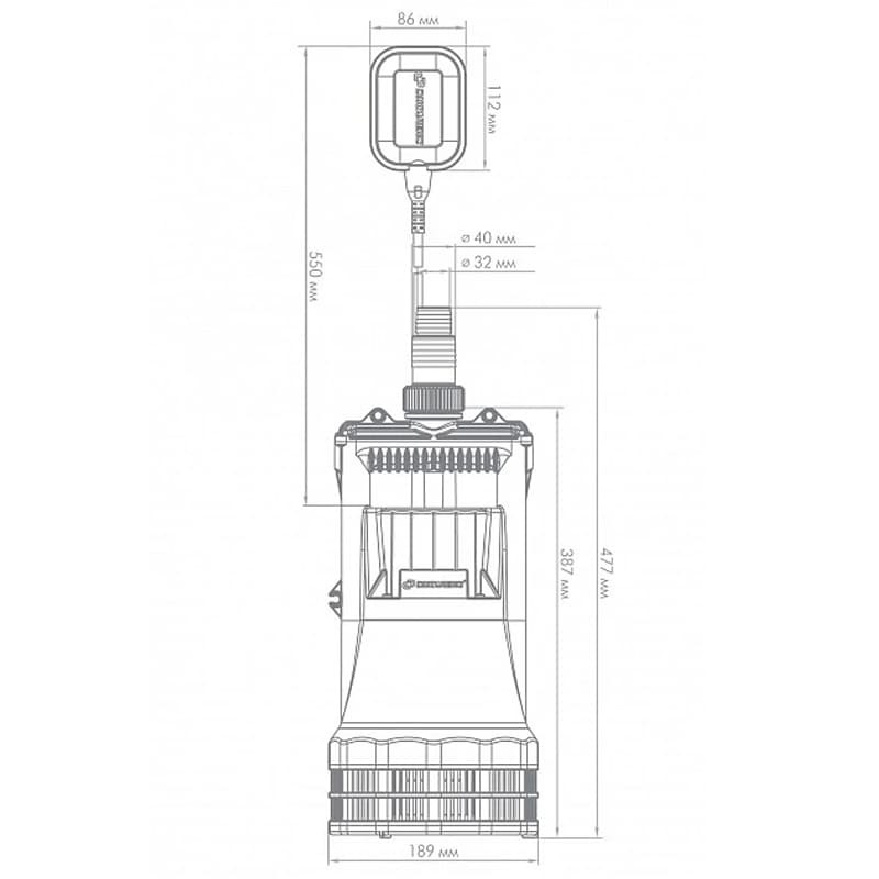 Погружной дренажный насос Джилекс ДРЕНАЖНИК 200/25, арт. 5152