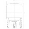 Гидроаккумулятор Джилекс В 80 вертикальный с фланцем из оцинкованной стали, арт. 7109