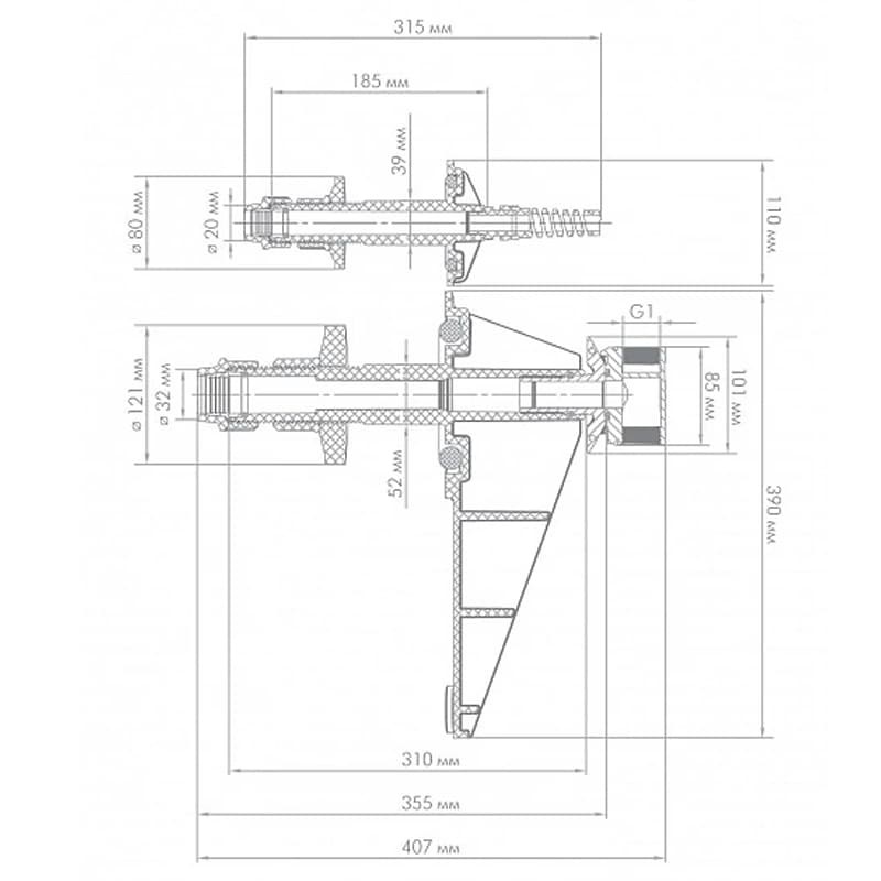 Адаптер колодезный Джилекс АК, арт. 3600
