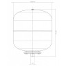 Расширительный бак Джилекс В 35 вертикальный с фланцем из оцинкованной стали, арт. 7735