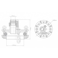 Оголовок скважинный Джилекс ОСП 110-130/25  пластмассовый, арт. 6002
