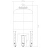 Расширительный бак Джилекс В 50 вертикальный с фланцем из оцинкованной стали, арт. 7750