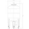 Расширительный бак Джилекс В 100 вертикальный с фланцем из оцинкованной стали, арт. 7790