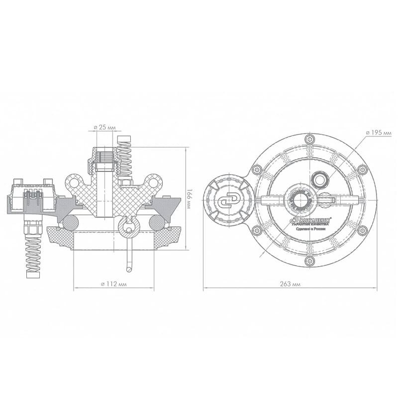 Оголовок скважинный Джилекс ОСПБ 90-110/25  пластмассовый с базовой частью, арт. 6013