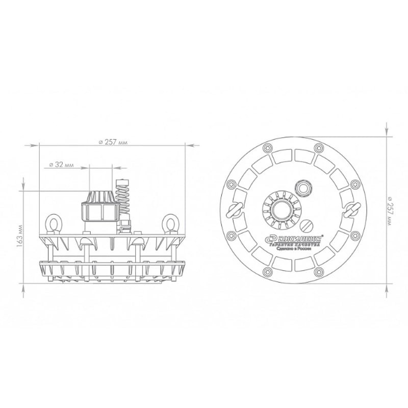 Оголовок скважинный Джилекс ОСП 133-160/25 пластмассовый, арт. 6302
