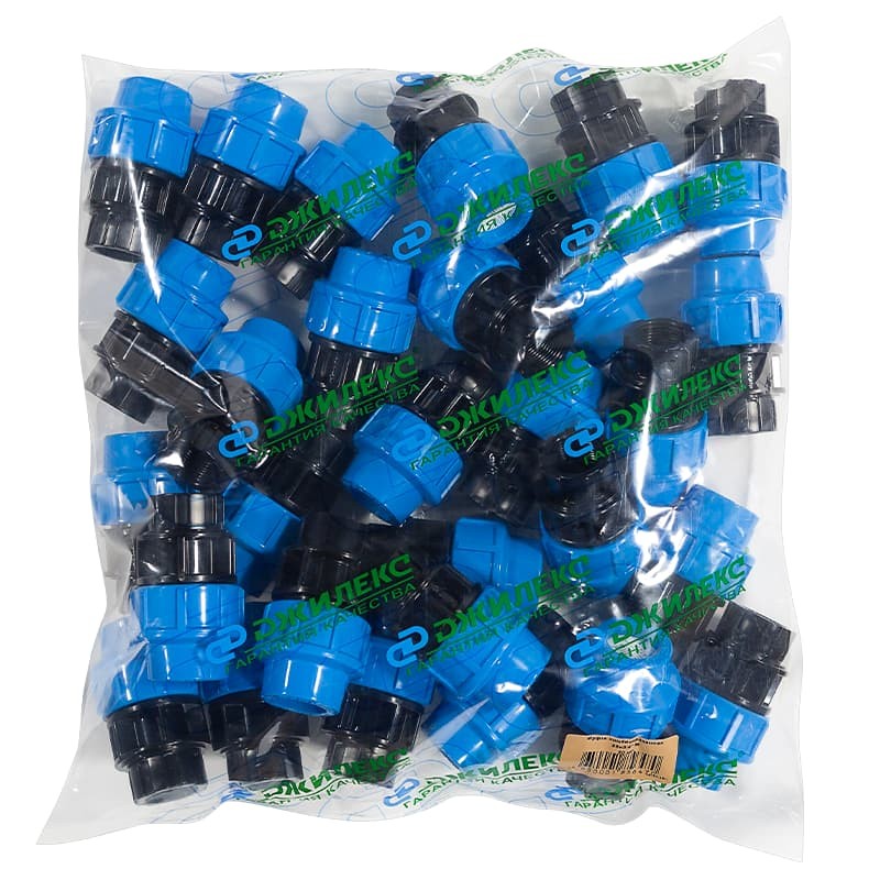 Комбинированная муфта с внутренней трубной резьбой Джилекс 25х3/4" М, арт. 9229