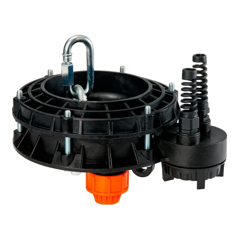 Оголовок скважинный Джилекс ОСПБ 110-133/32 пластмассовый с базовой частью, арт. 6304