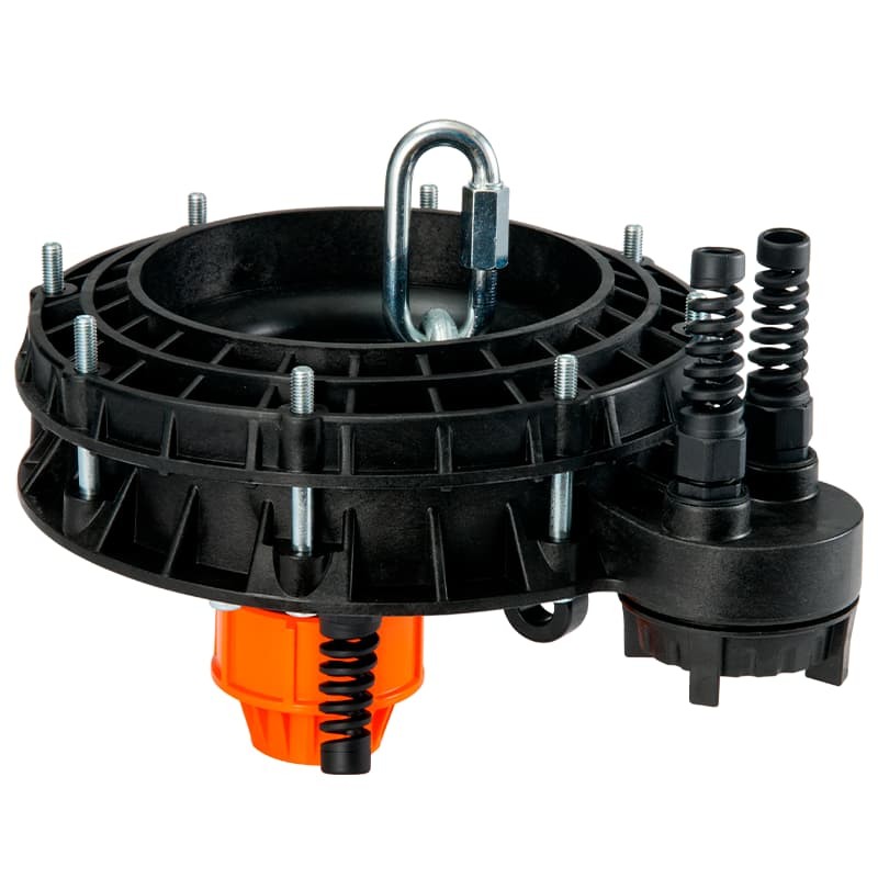 Оголовок скважинный Джилекс ОСПБ 133-160/40 пластмассовый с базовой частью, арт. 6306