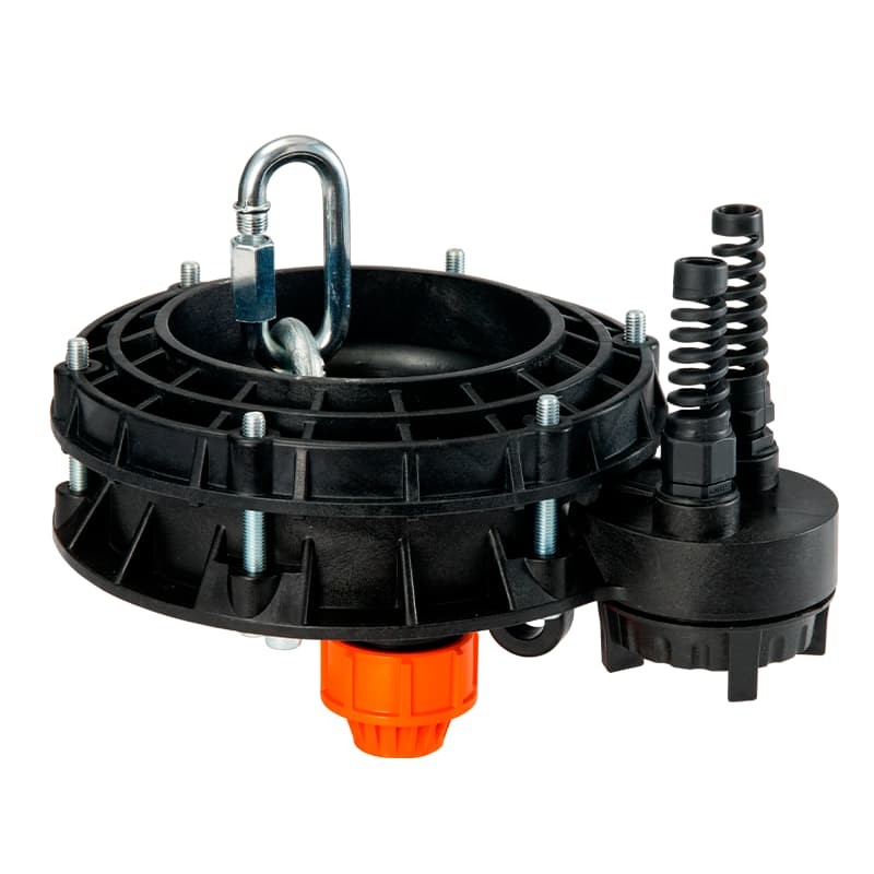 Оголовок скважинный Джилекс ОСПБ 110-133/25 пластмассовый с базовой частью, арт. 6303