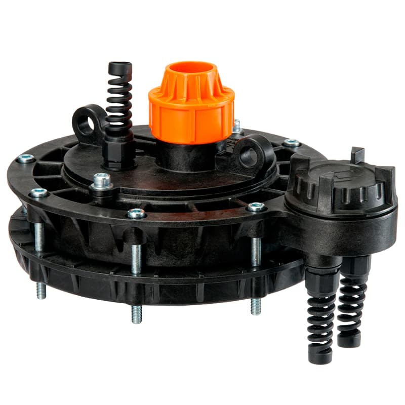 Оголовок скважинный Джилекс ОСПБ 133-160/32 пластмассовый с базовой частью, арт. 6305