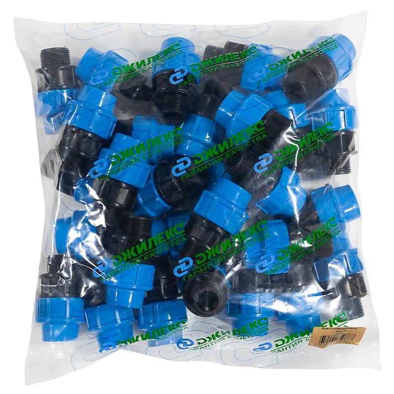 Комбинированная муфта с наружной трубной резьбой Джилекс 25 х1" П, арт. 9125