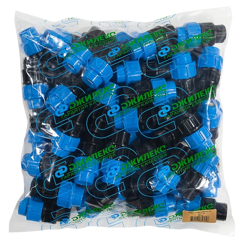 Комбинированная муфта с наружной трубной резьбой Джилекс 20х1" П, арт. 9120