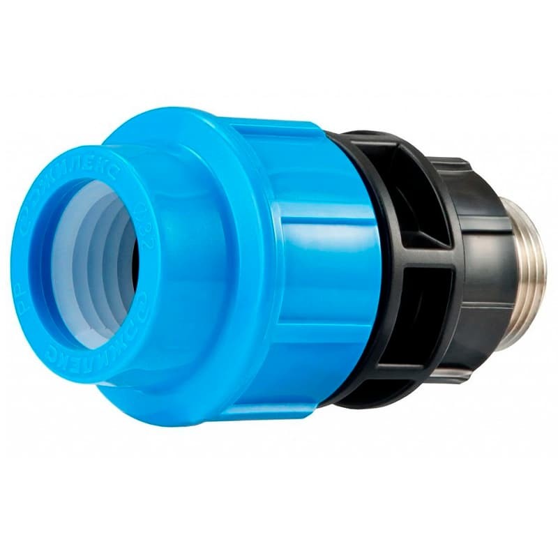 Комбинированная муфта с наружной трубной резьбой Джилекс ПРО 32x1”П, арт. 9161