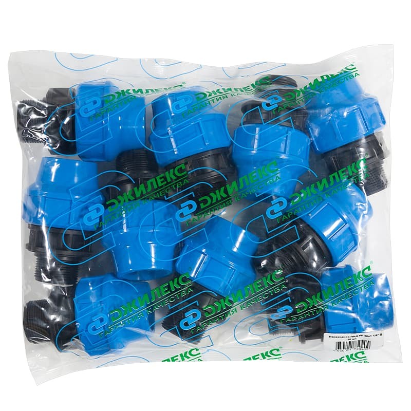 Комбинированная муфта с наружной трубной резьбой Джилекс 40х11/4" П, арт. 9147