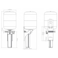 Комплексное решение автоматизации на баке Джилекс КРАБ-Т 100 с торцевым подключением, арт. 9092