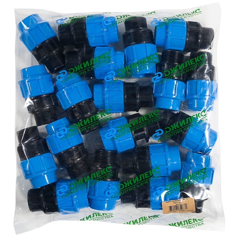 Комбинированная муфта с наружной трубной резьбой Джилекс 32х11/4" П, арт. 9137