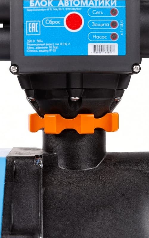 Поверхностный насос-автомат Джилекс ДЖАМБО Комфорт 70/50 П-К пластиковый с устройством, контролирующим наличие потока в магистрали, арт. 4001