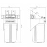 Корпус для картриджных фильтров Джилекс 1 М 10” Т одноступенчатый с тыльным/торцевым подключением, арт. 9056