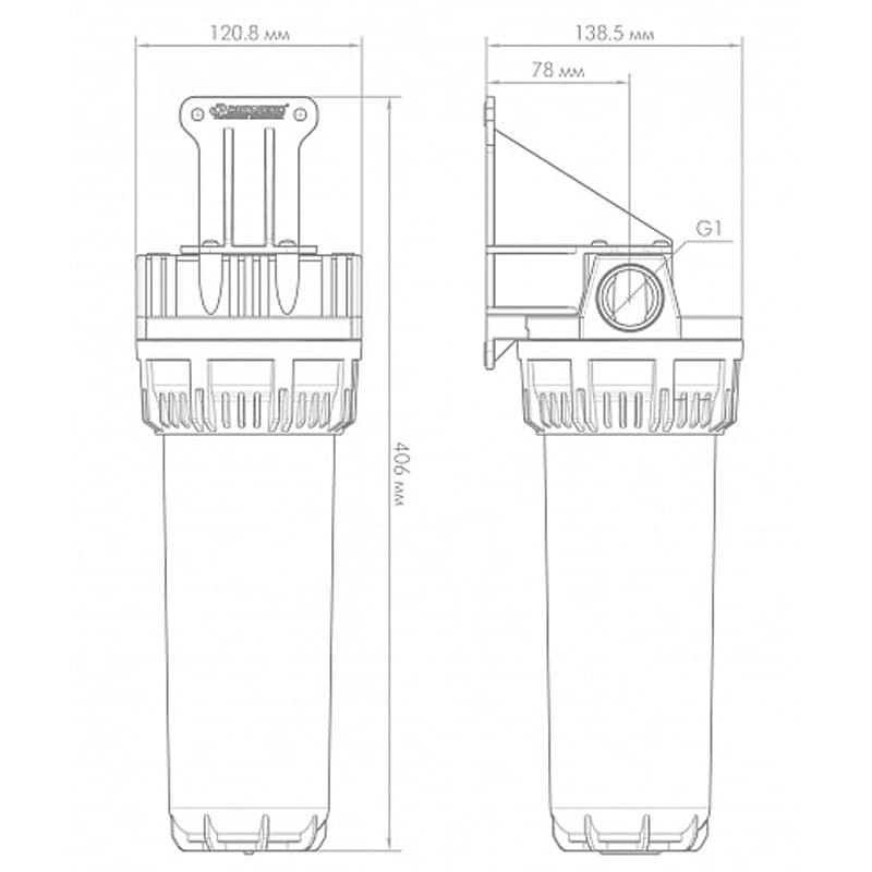 Корпус для картриджных фильтров Джилекс 1 М одноступенчатый, арт. 9053